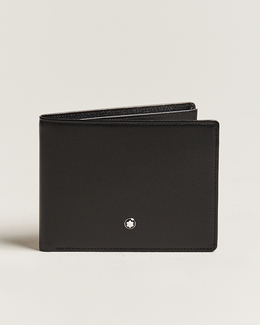 Uomini | Montblanc Meisterstück Leather Wallet 6cc Black | Montblanc | Meisterstück Leather Wallet 6cc Black