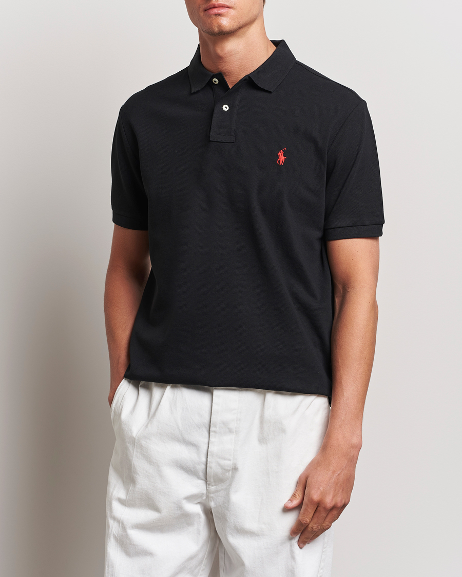 Uomini |  | Polo Ralph Lauren | Custom Slim Fit Polo Black