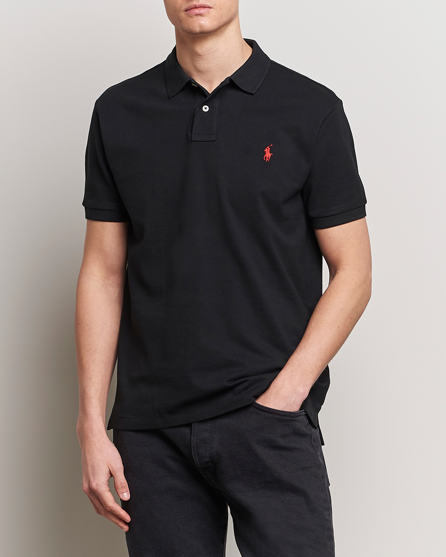 Uomini |  | Polo Ralph Lauren | Slim Fit Polo Polo Black