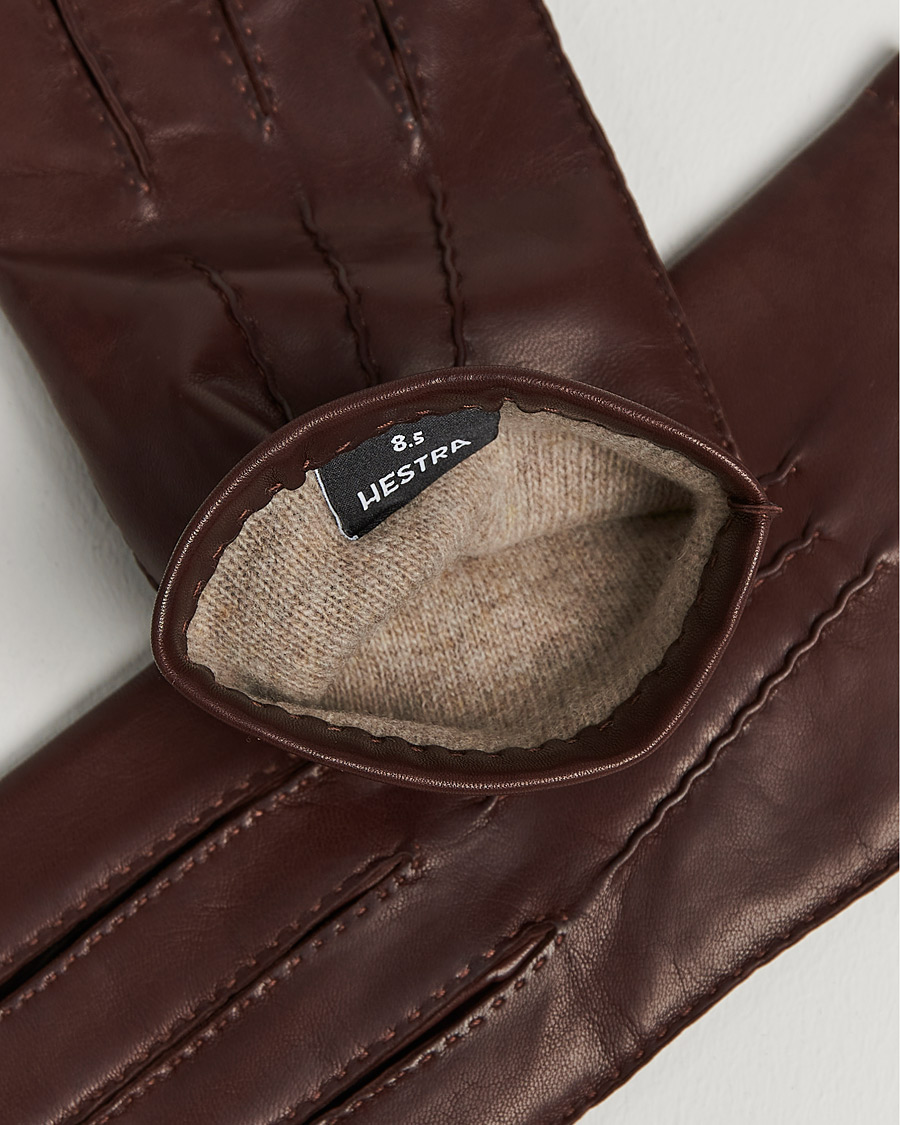 Uomini | Accessori che riscaldano | Hestra | Edward Wool Liner Glove Chestnut