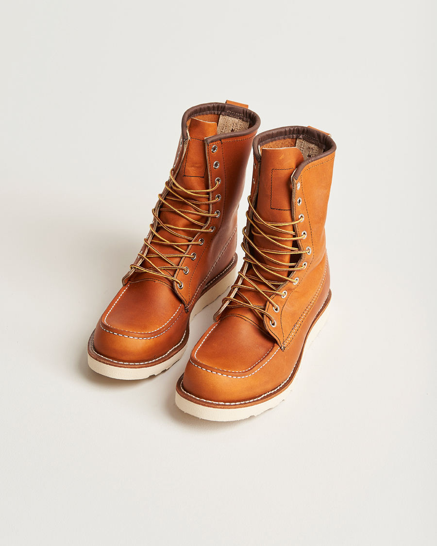 Uomini | Stivali con lacci | Red Wing Shoes | Moc Toe High Boot Oro Legacy Leather