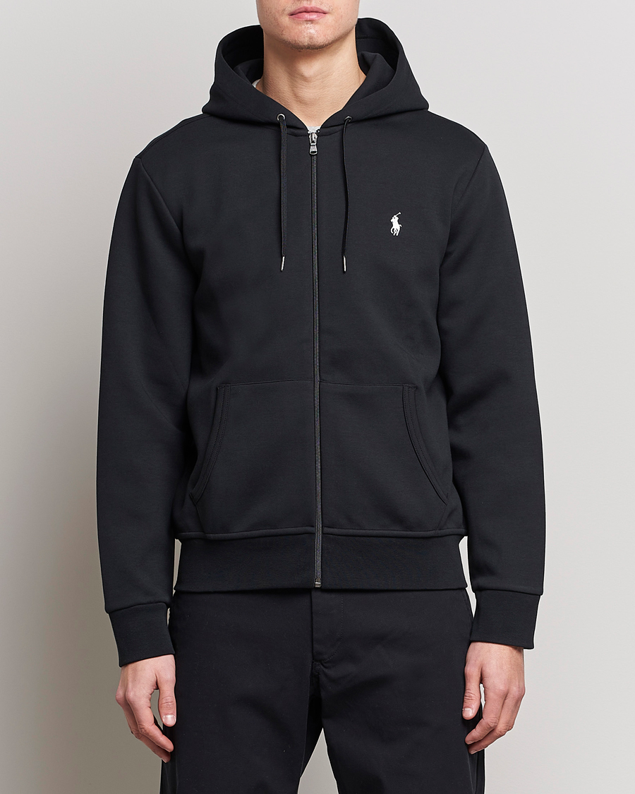 Uomini |  | Polo Ralph Lauren | Tech Performance Full Zip Polo Black