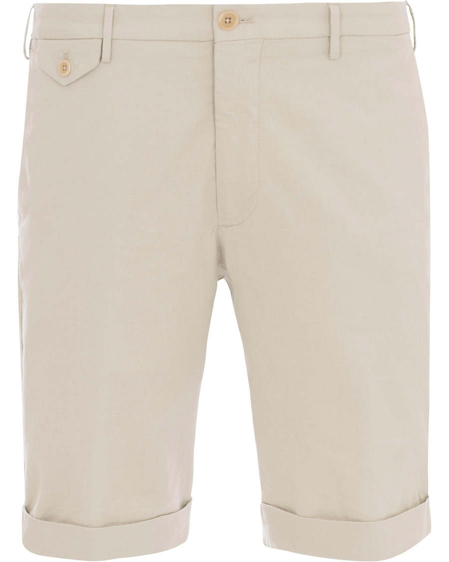 Uomini | Pantaloncini | Incotex | Ice Cotton Shorts Off White