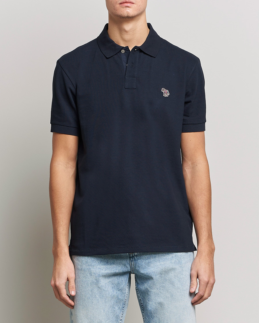 Uomini | Paul Smith | PS Paul Smith | Regular Fit Zebra Polo Navy