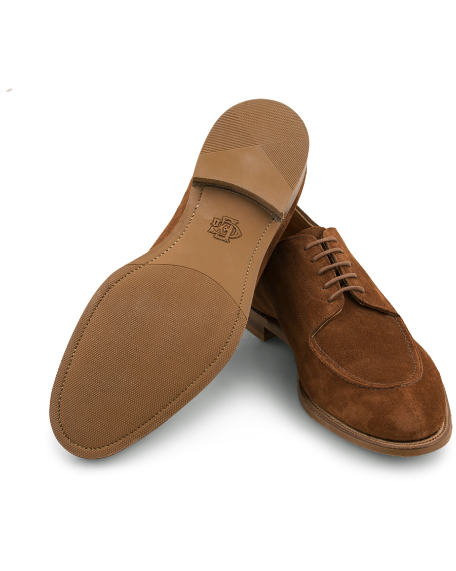 Uomini | Edward Green Dover Unlined Split Toe Derby Polo Suede | Edward Green | Dover Unlined Split Toe Derby Polo Suede