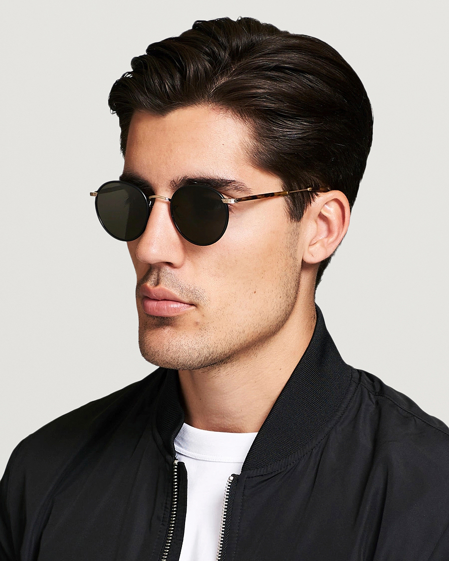 Uomini | Garrett Leight | Garrett Leight | Wilson 49 Sunglasses Matte Black/Tortoise/Pure Grey