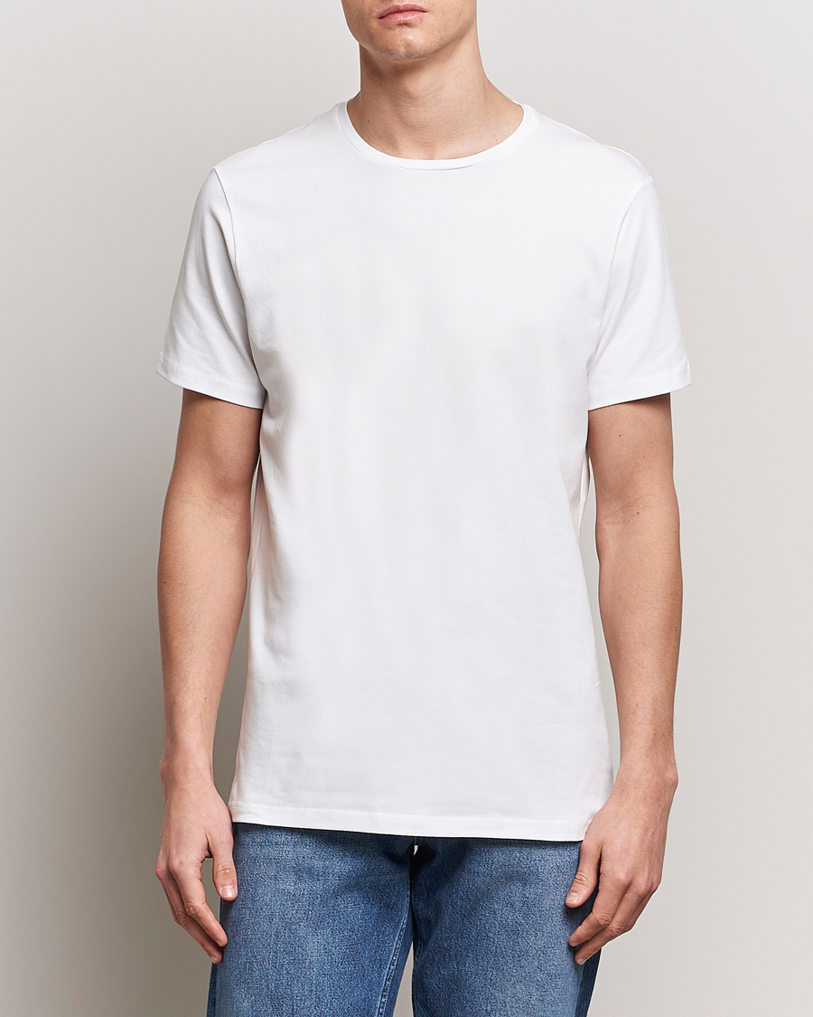 Uomini | Multipack | Bread & Boxers | 2-Pack Crew Neck Tee White