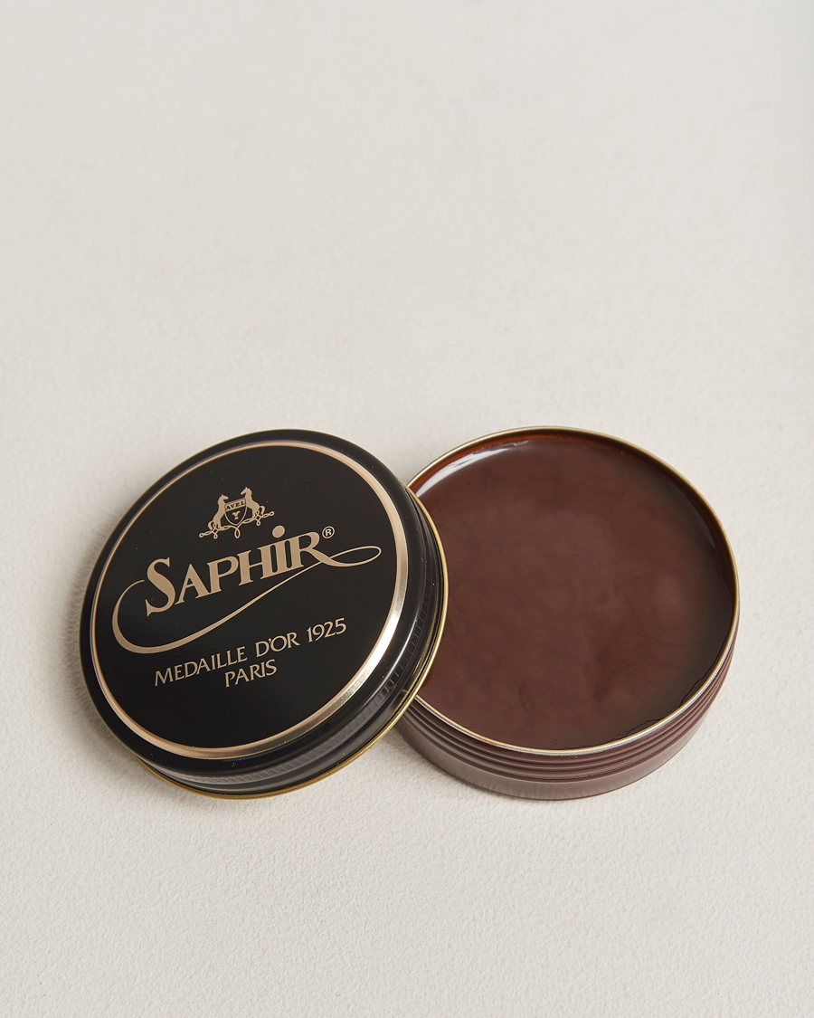 Uomini | Prodotti per la cura delle scarpe | Saphir Medaille d\'Or | Pate De Lux 50 ml Medium Brown