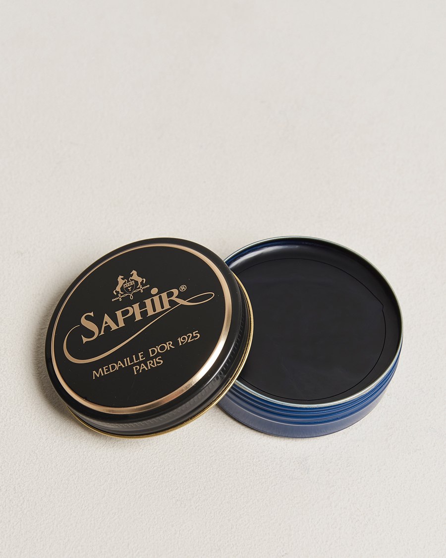 Uomini | Prodotti per la cura delle scarpe | Saphir Medaille d\'Or | Pate De Lux 50 ml Navy Blue