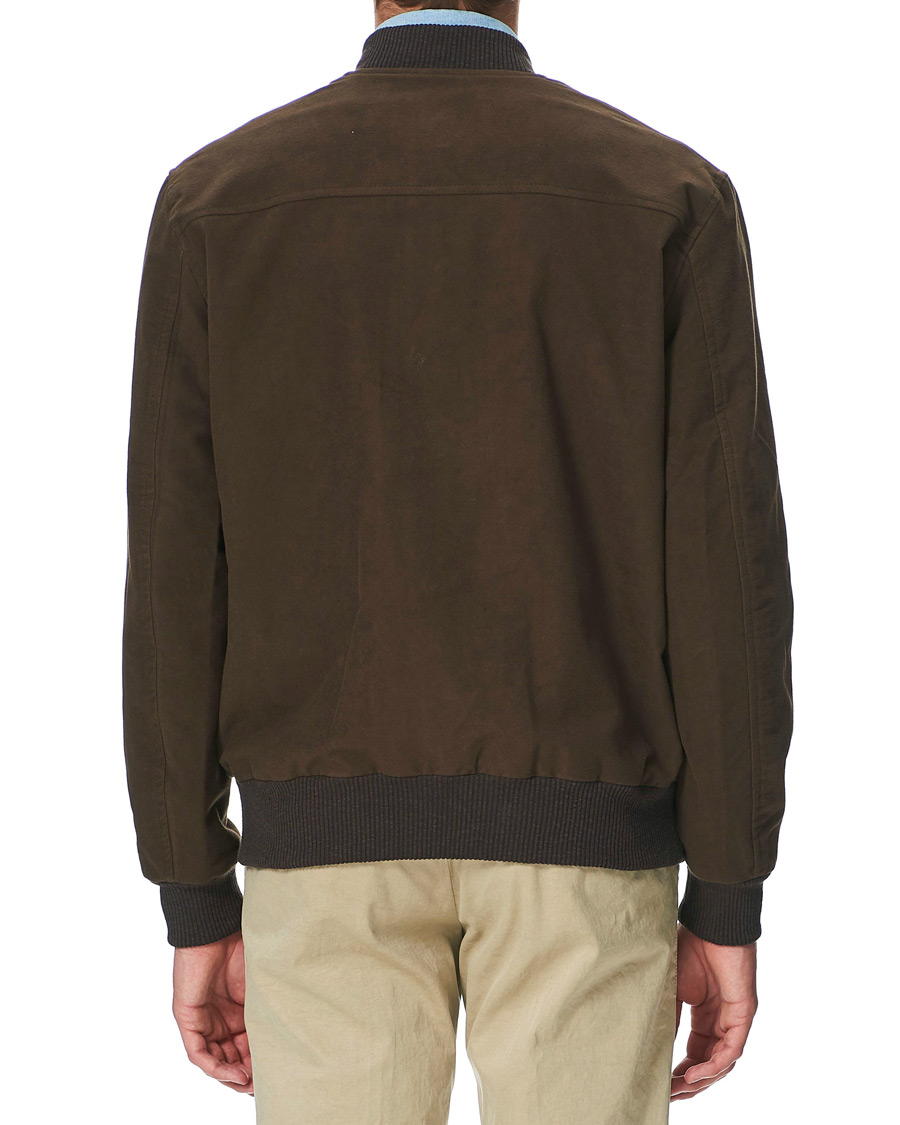 Uomini | Giacche | Private White V.C. | Moleskin Bomber Jacket Brown