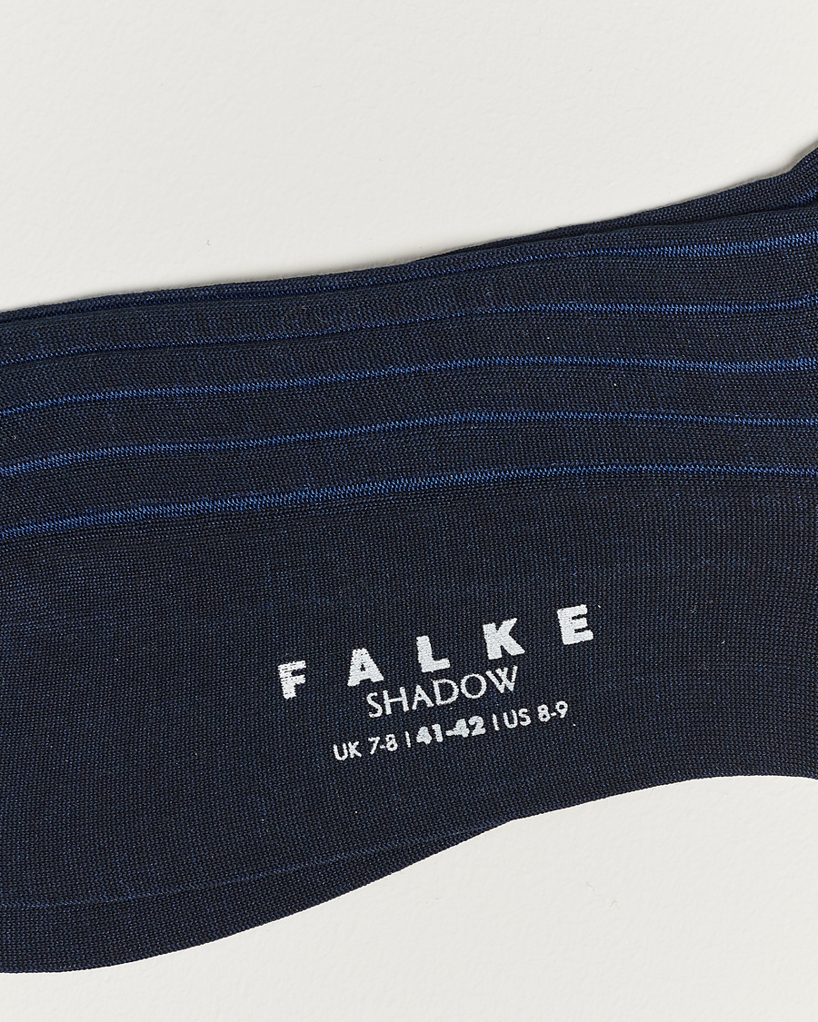 Uomini | Calzini per tutti i giorni | Falke | Shadow Stripe Sock Navy