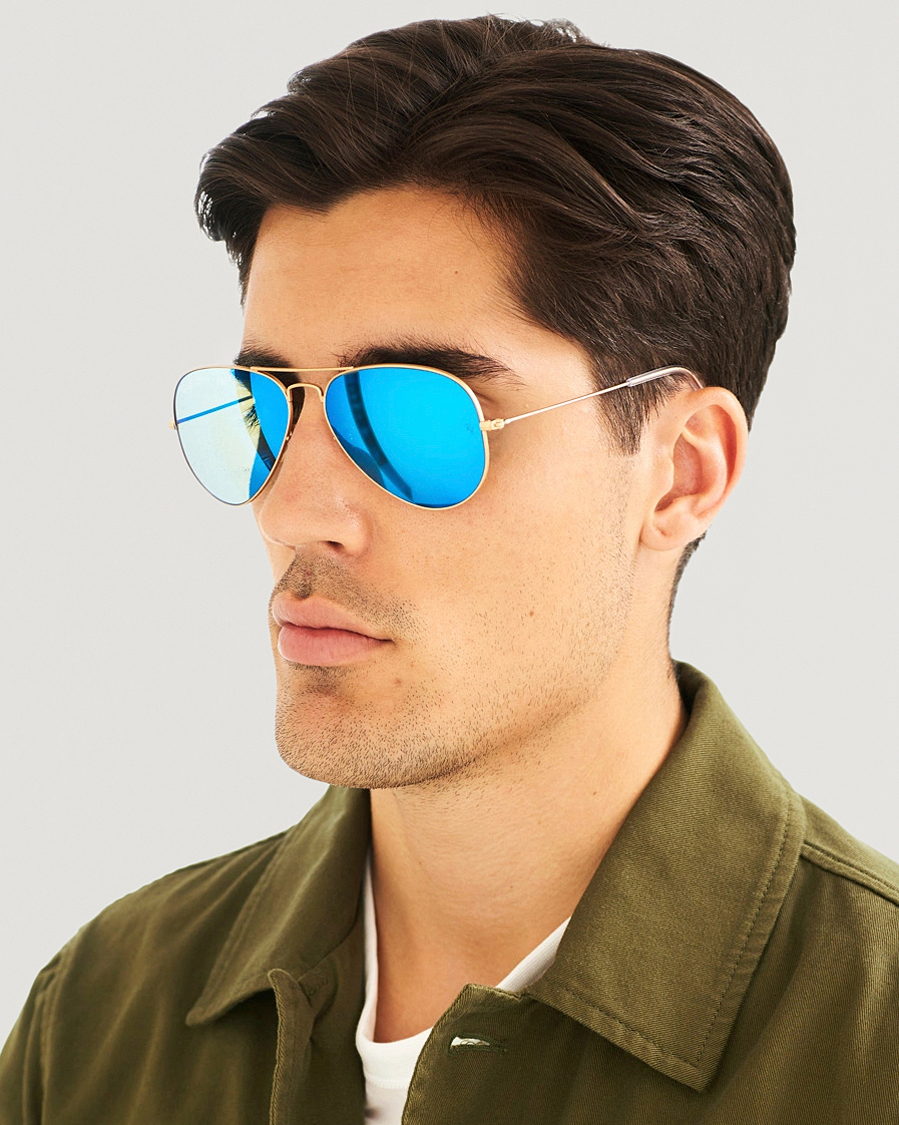 Uomini | Occhiali da sole da aviatore | Ray-Ban | 0RB3025 Sunglasses Mirror Blue