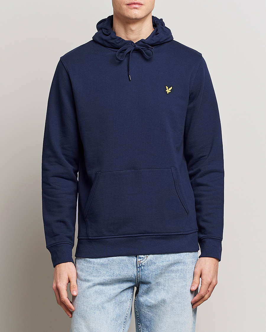 Uomini | Abbigliamento | Lyle & Scott | Organic Cotton Pullover Hoodie Navy