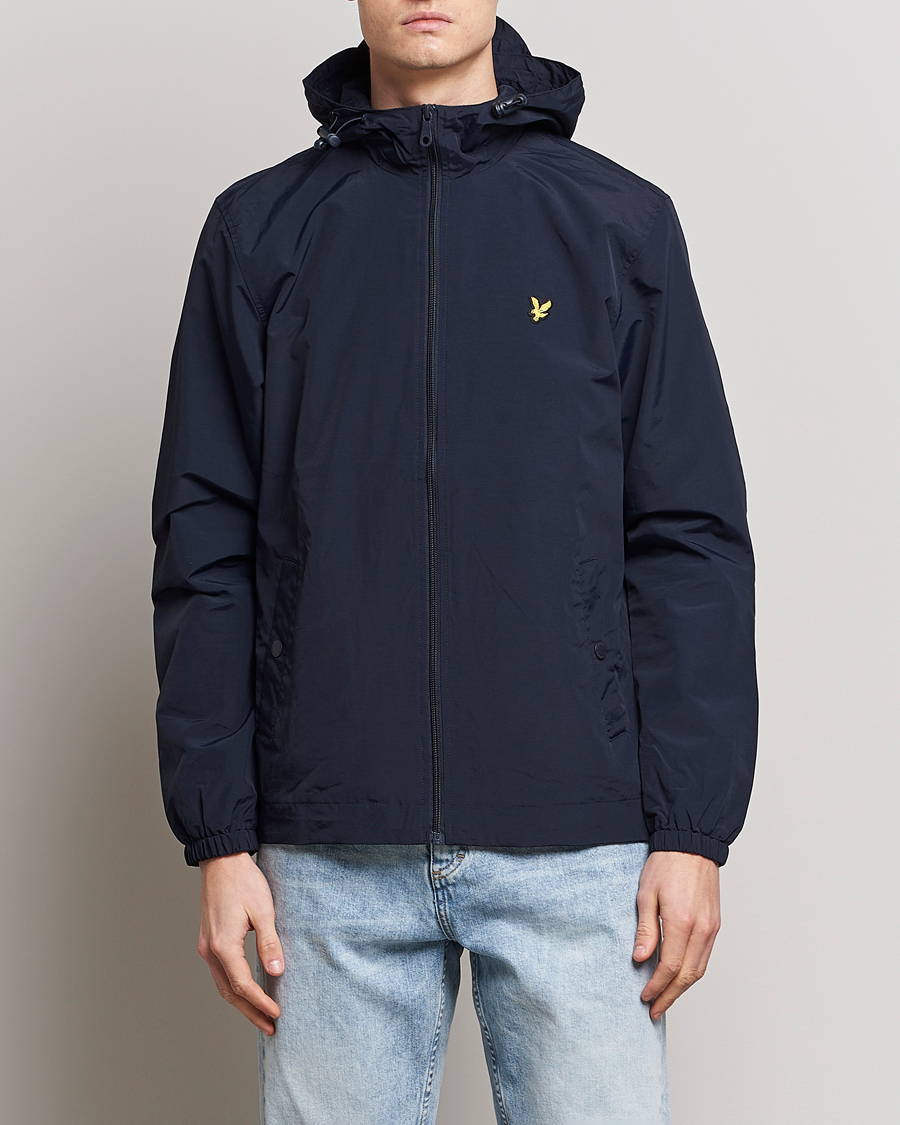 Uomini | Giacche leggere | Lyle & Scott | Zip Through Hooded Jacket Dark Navy