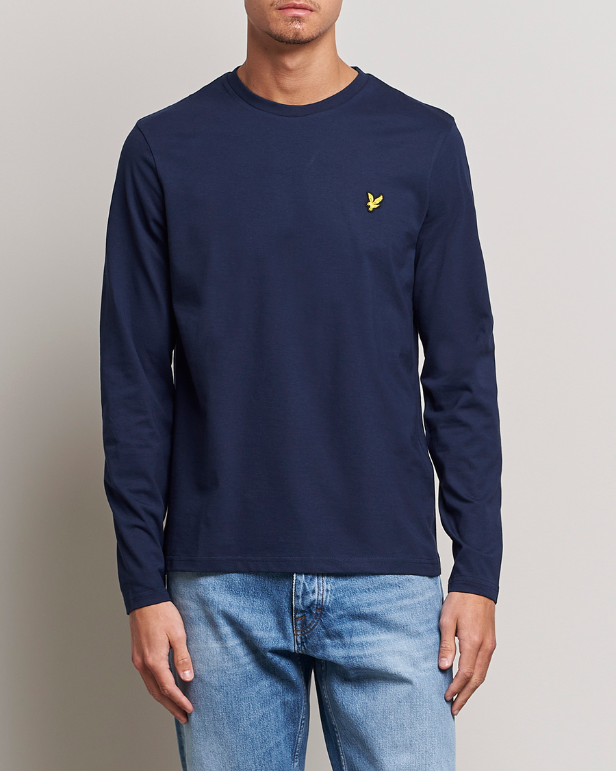 Uomini | Lyle & Scott | Lyle & Scott | Long Sleeve Crew Neck T-Shirt Navy