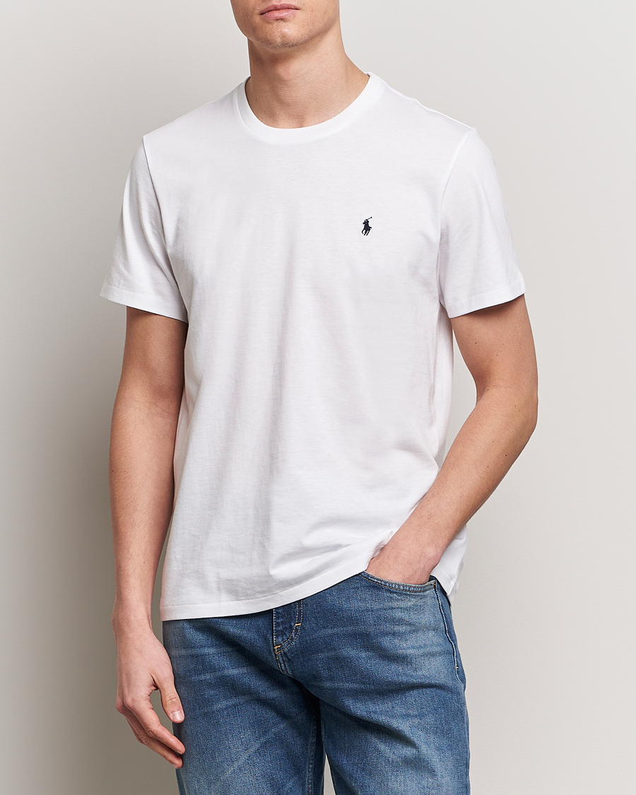 Uomini |  | Polo Ralph Lauren | Liquid Cotton Crew Neck T-Shirt White