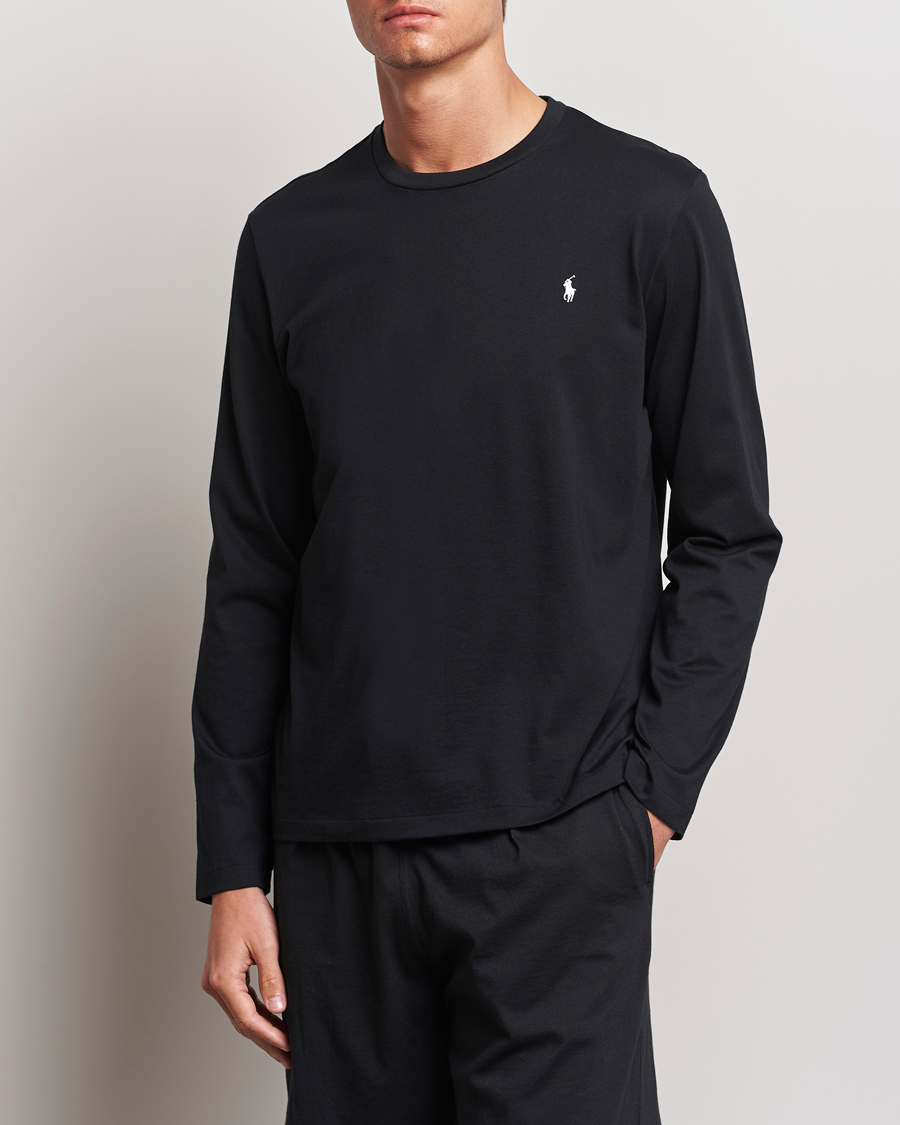 Uomini | Camicie a maniche lunghe | Polo Ralph Lauren | Liquid Cotton Long Sleeve Crew Neck T-Shirt Black