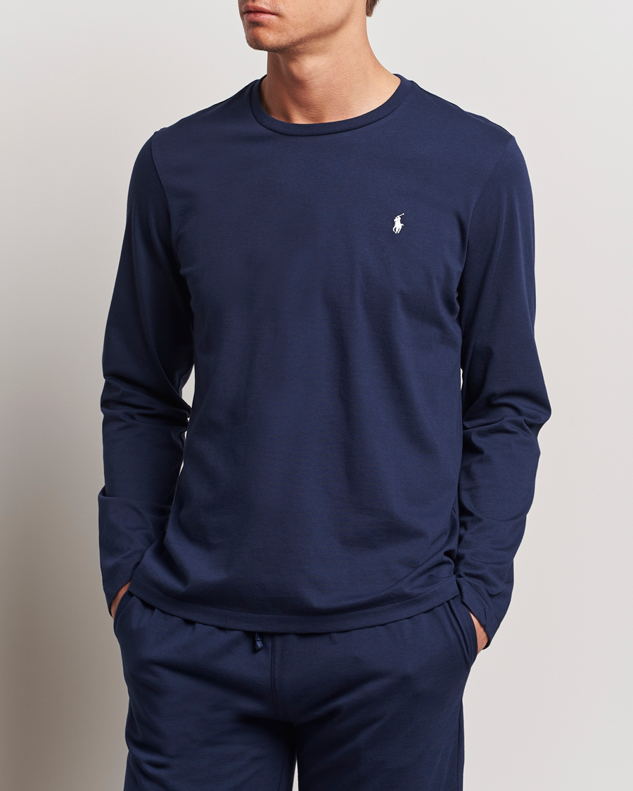 Uomini |  | Polo Ralph Lauren | Liquid Cotton Long Sleeve Crew Neck T-Shirt Cruise Navy