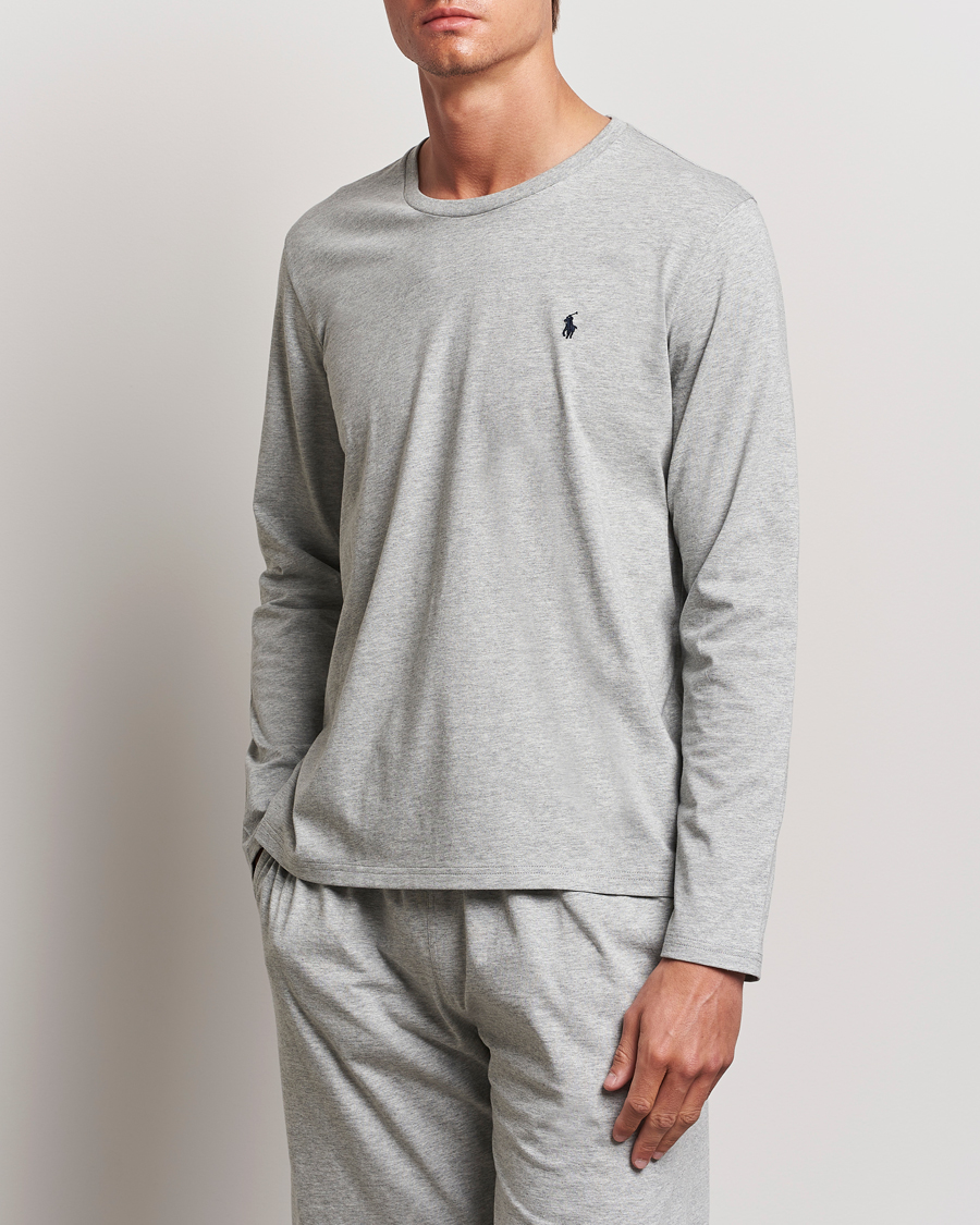 Uomini |  | Polo Ralph Lauren | Liquid Cotton Long Sleeve Crew Neck Tee Andover Heather