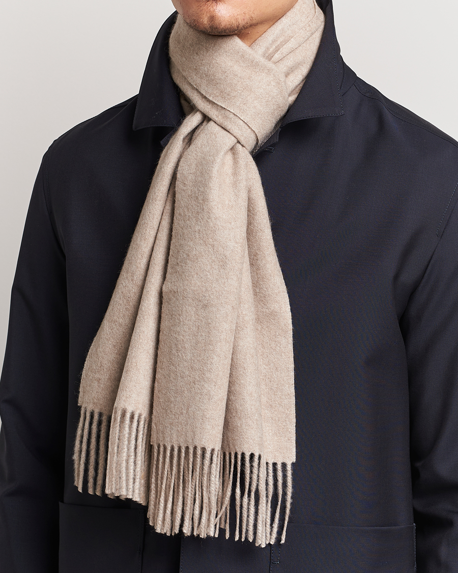 Uomini | Accessori | Piacenza Cashmere | Cashmere Scarf Light Beige