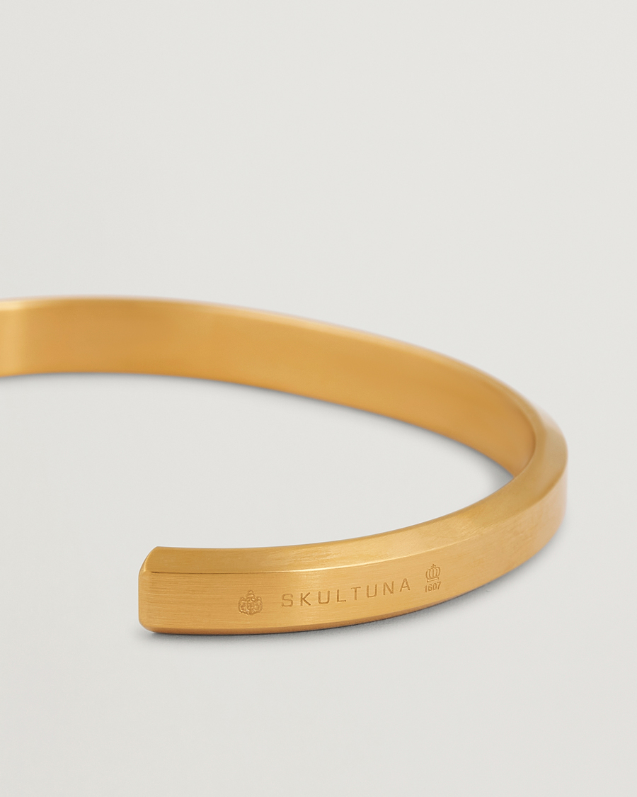 Uomini | Gioielli | Skultuna | Icon Cuff Matte Gold