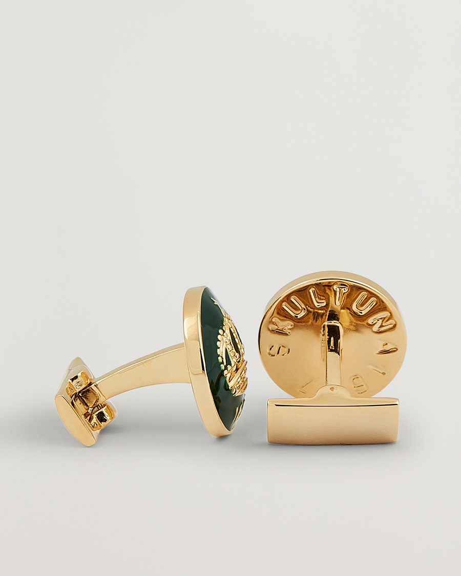 Uomini | Gemelli | Skultuna | The Crown Cufflinks Green