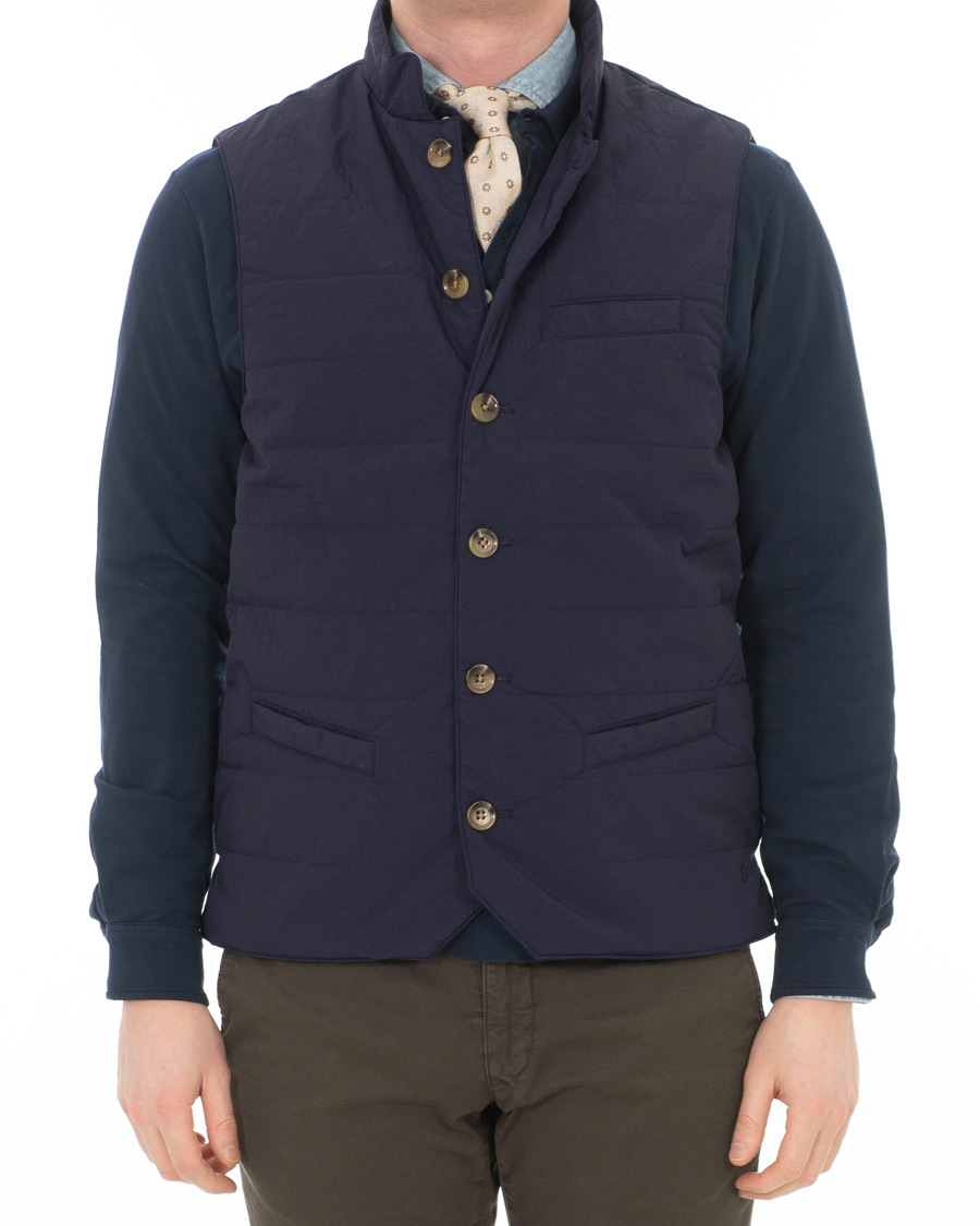 Uomini |  | Stenströms | Crinkly Nylon Vest Navy