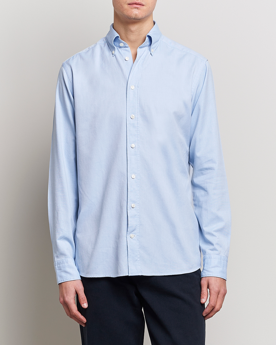 Uomini | Business & Beyond | Eton | Slim Fit Royal Oxford Button Down Light Blue