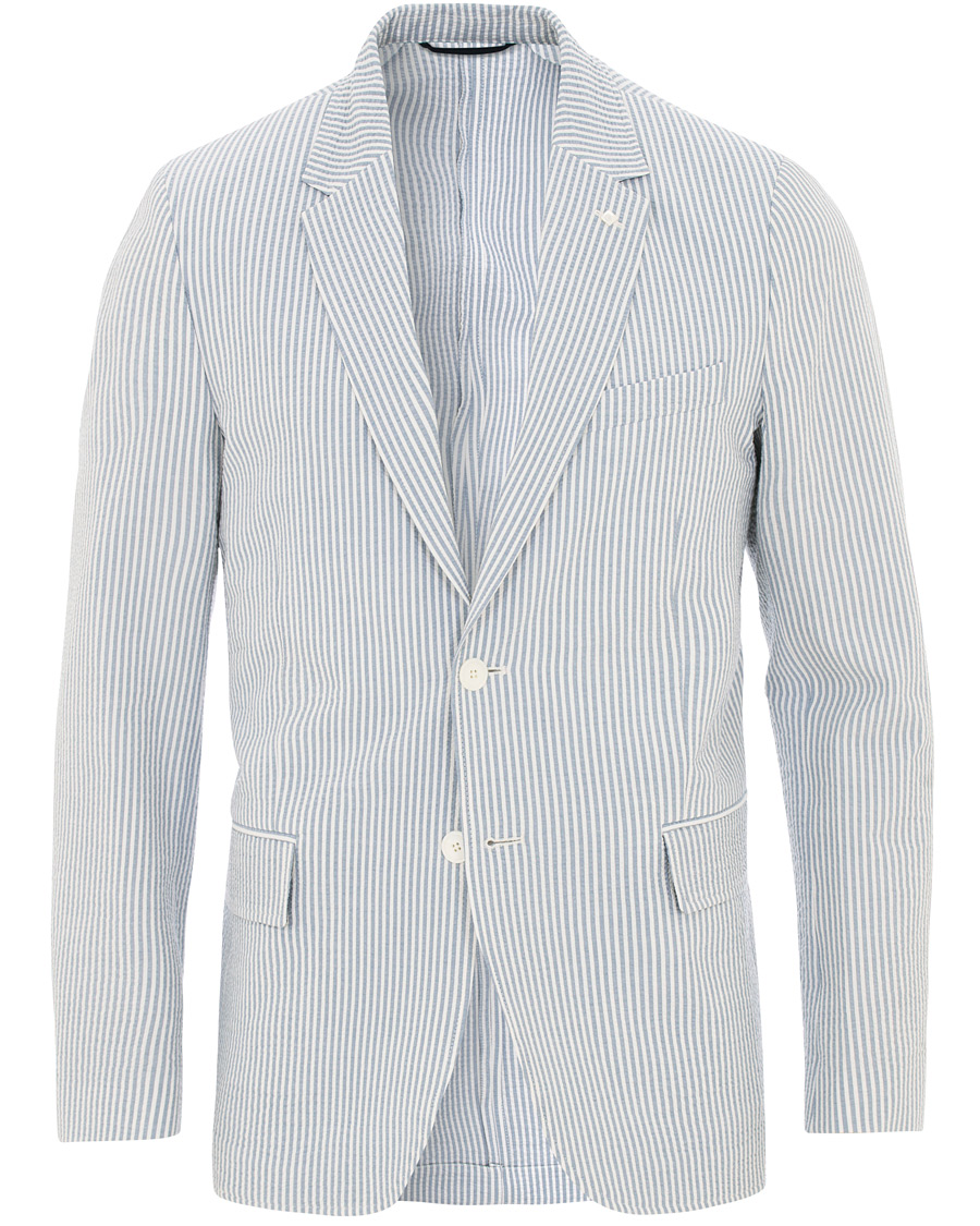 Uomini | Blazers | GANT | Seersucker Stripe Blazer Eggshell