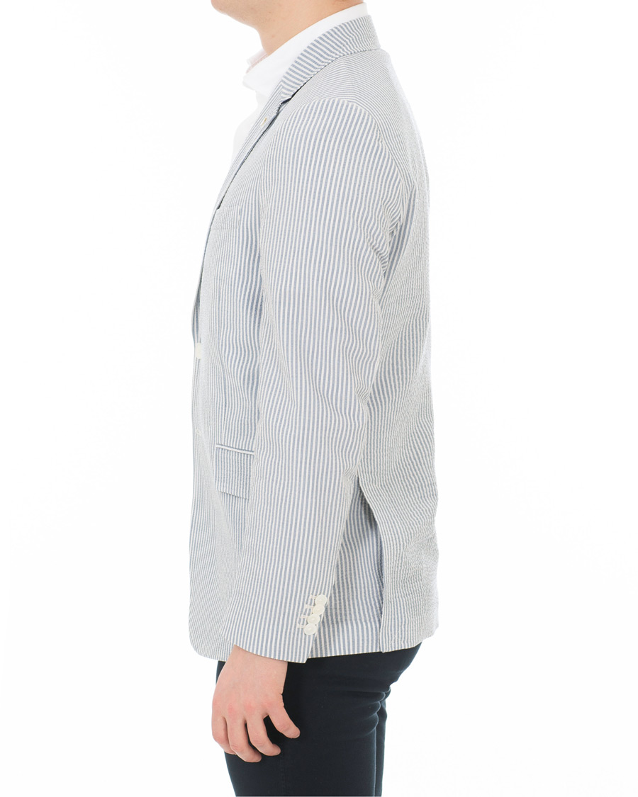 Uomini | Blazers | GANT | Seersucker Stripe Blazer Eggshell