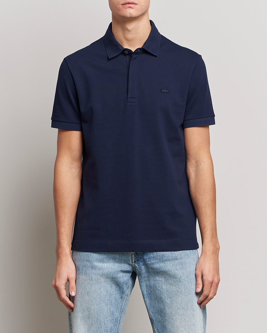 Uomini | Abbigliamento | Lacoste | Regular Fit Tonal Crocodile Poloshirt Navy Blue