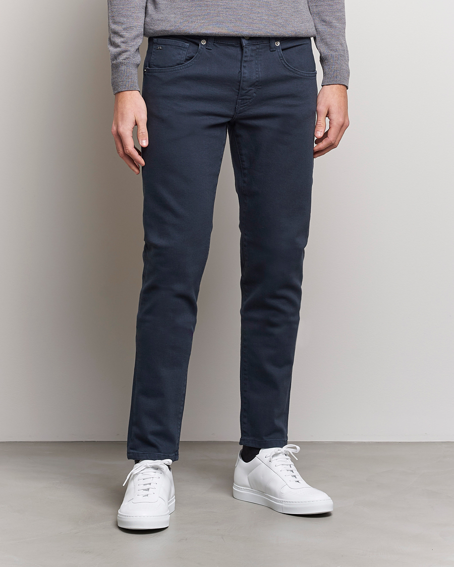 Uomini | Pantaloni casual | J.Lindeberg | Jay Solid Stretch 5-Pocket Pants Navy