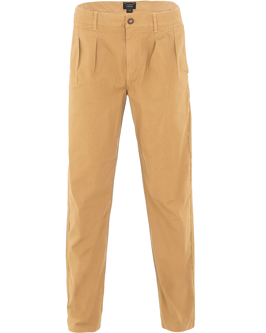 Uomini | Pantaloni | J.Crew | Double Pleated Garment Dyed Canvas Chinos Melted Caramel