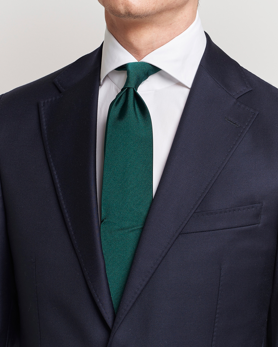 Uomini |  | Amanda Christensen | Plain Classic Tie 8 cm Dark Green