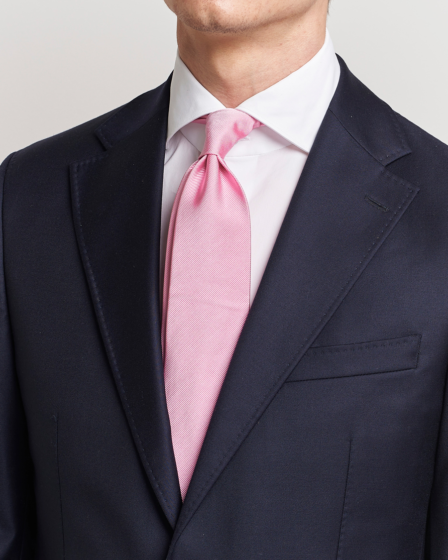 Uomini | Cravatte | Amanda Christensen | Plain Classic Tie 8 cm Pink