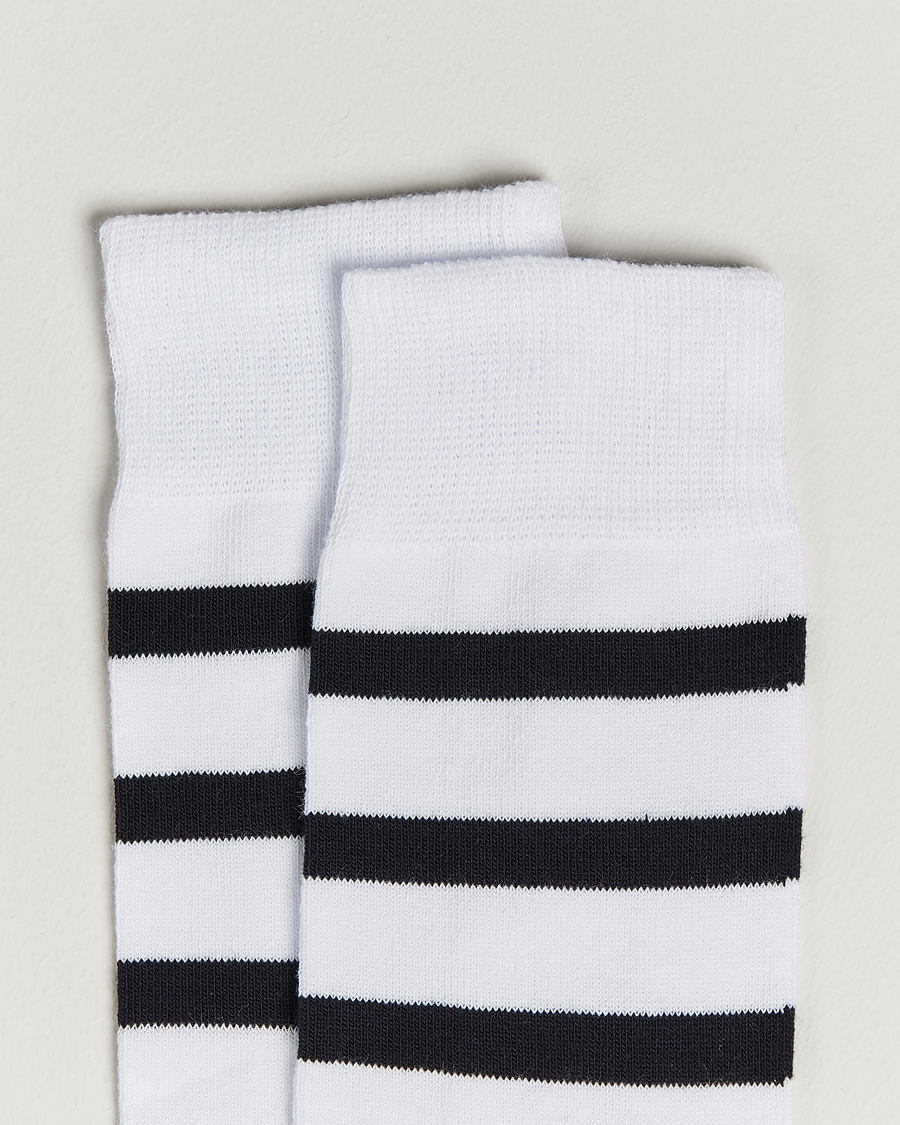 Uomini | Armor-lux | Armor-lux | Loer Stripe Sock White/Rich Navy