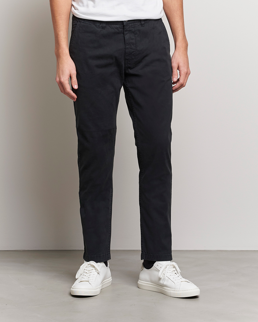 Uomini | Chinos | NN07 | Marco Slim Fit Stretch Chinos Black