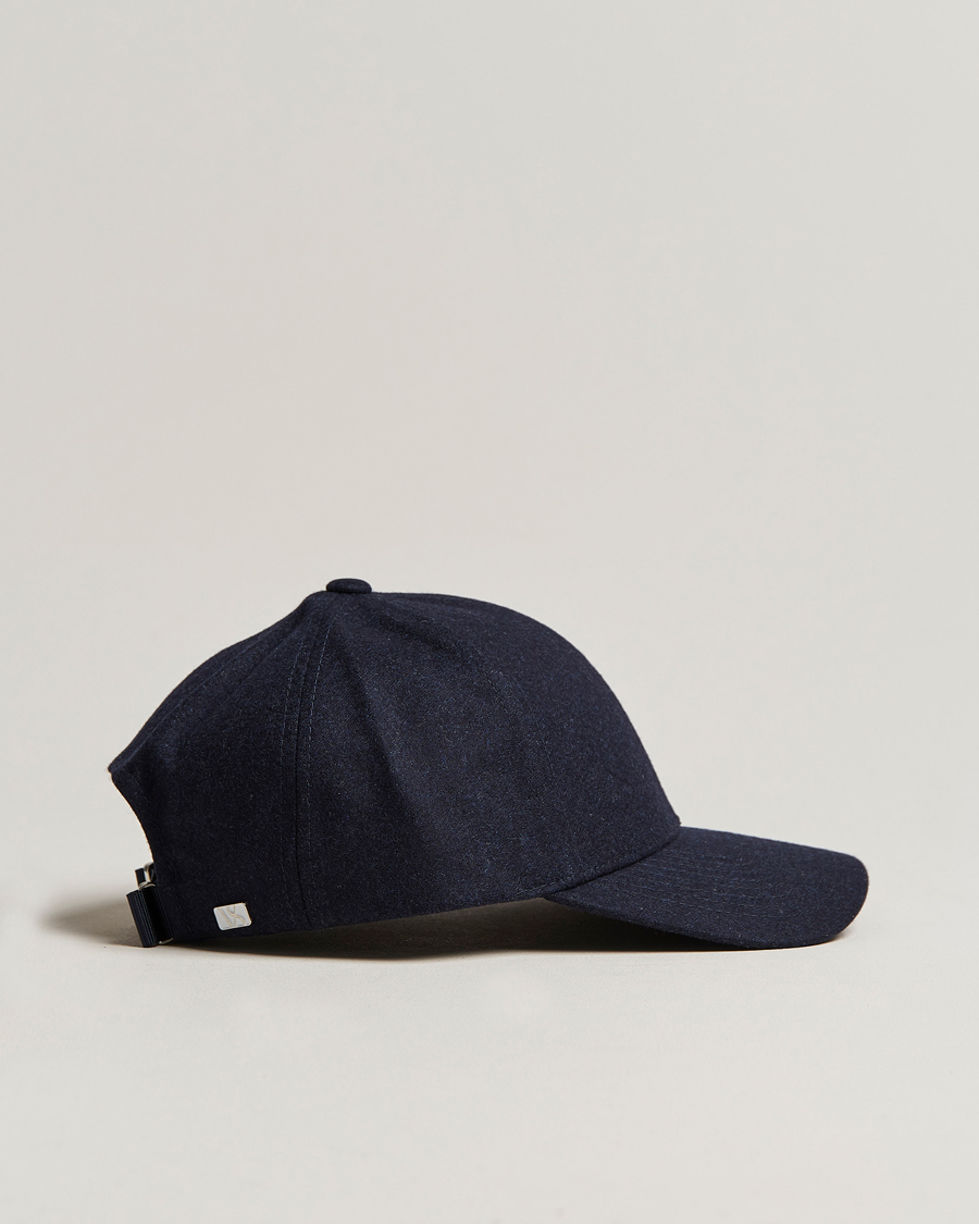 Uomini | Cappelli & Berretti | Varsity Headwear | Flannel Baseball Cap Dark Navy