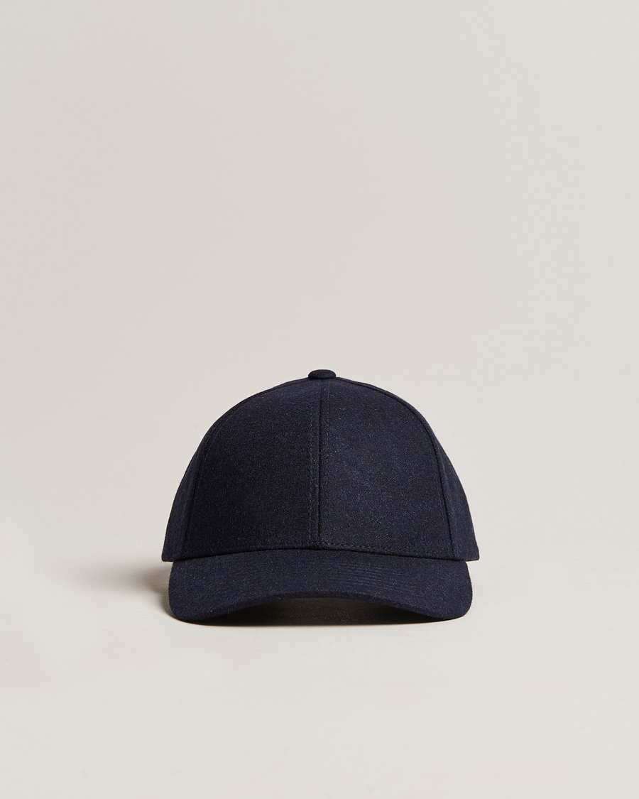 Uomini | Cappelli & Berretti | Varsity Headwear | Flannel Baseball Cap Dark Navy