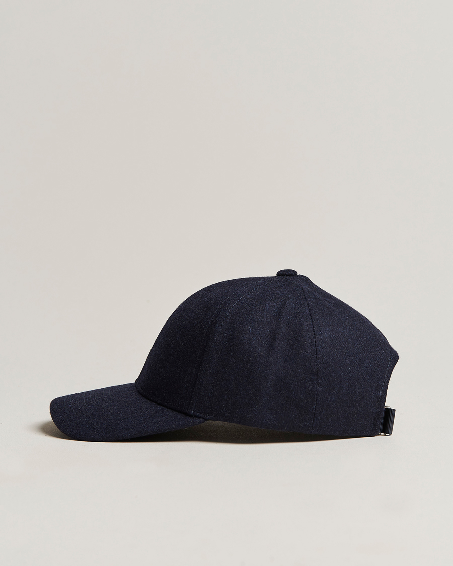 Uomini | Cappelli & Berretti | Varsity Headwear | Flannel Baseball Cap Dark Navy