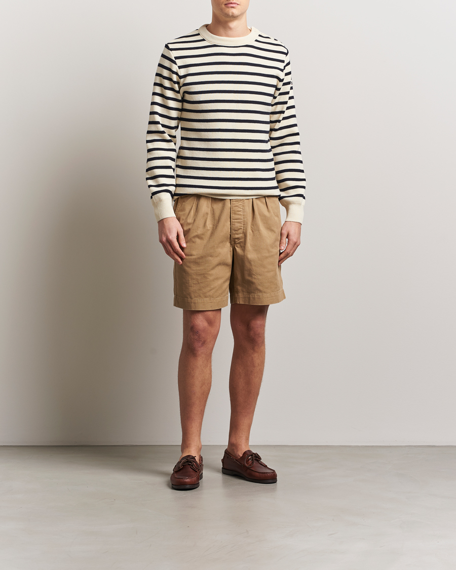 Uomini | Maglieria | Armor-lux | Fouesnant Classic Sweater Nature/Rich Navy