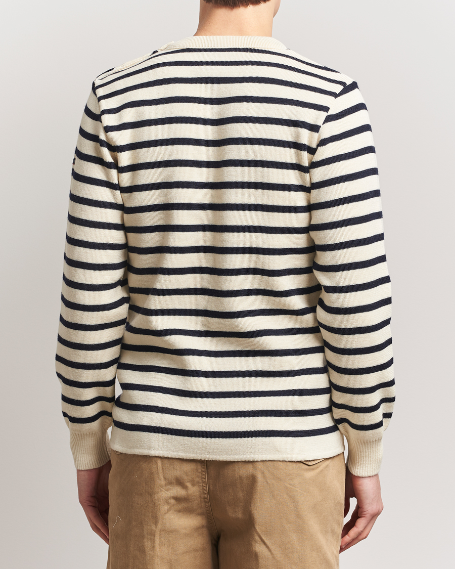 Uomini | Maglieria | Armor-lux | Fouesnant Classic Sweater Nature/Rich Navy