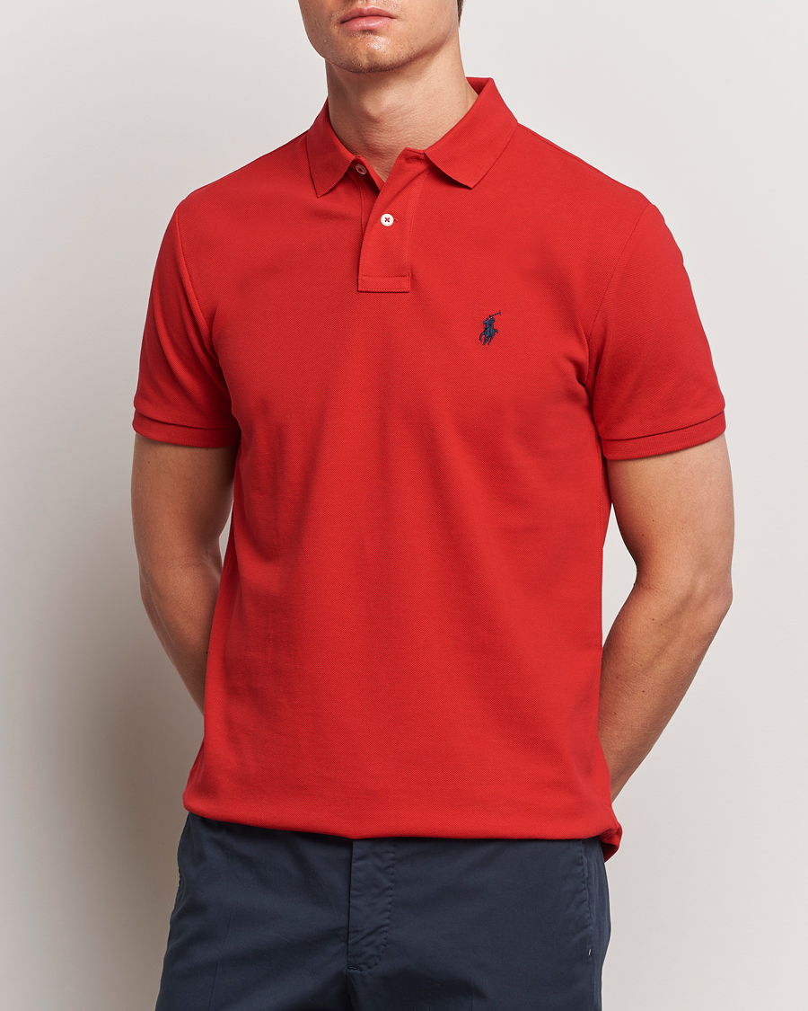 Uomini | Polo | Polo Ralph Lauren | Custom Slim Fit Polo Red