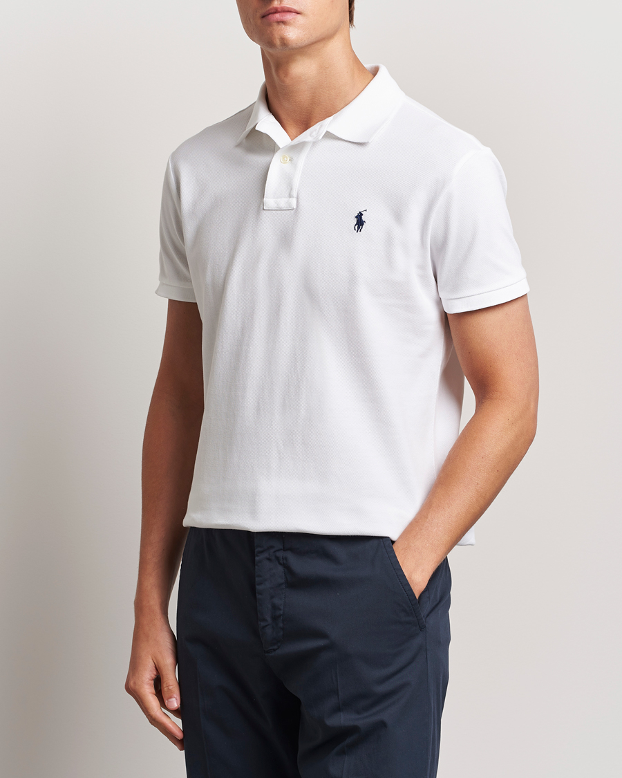 Uomini | Polo | Polo Ralph Lauren | Custom Slim Fit Polo White