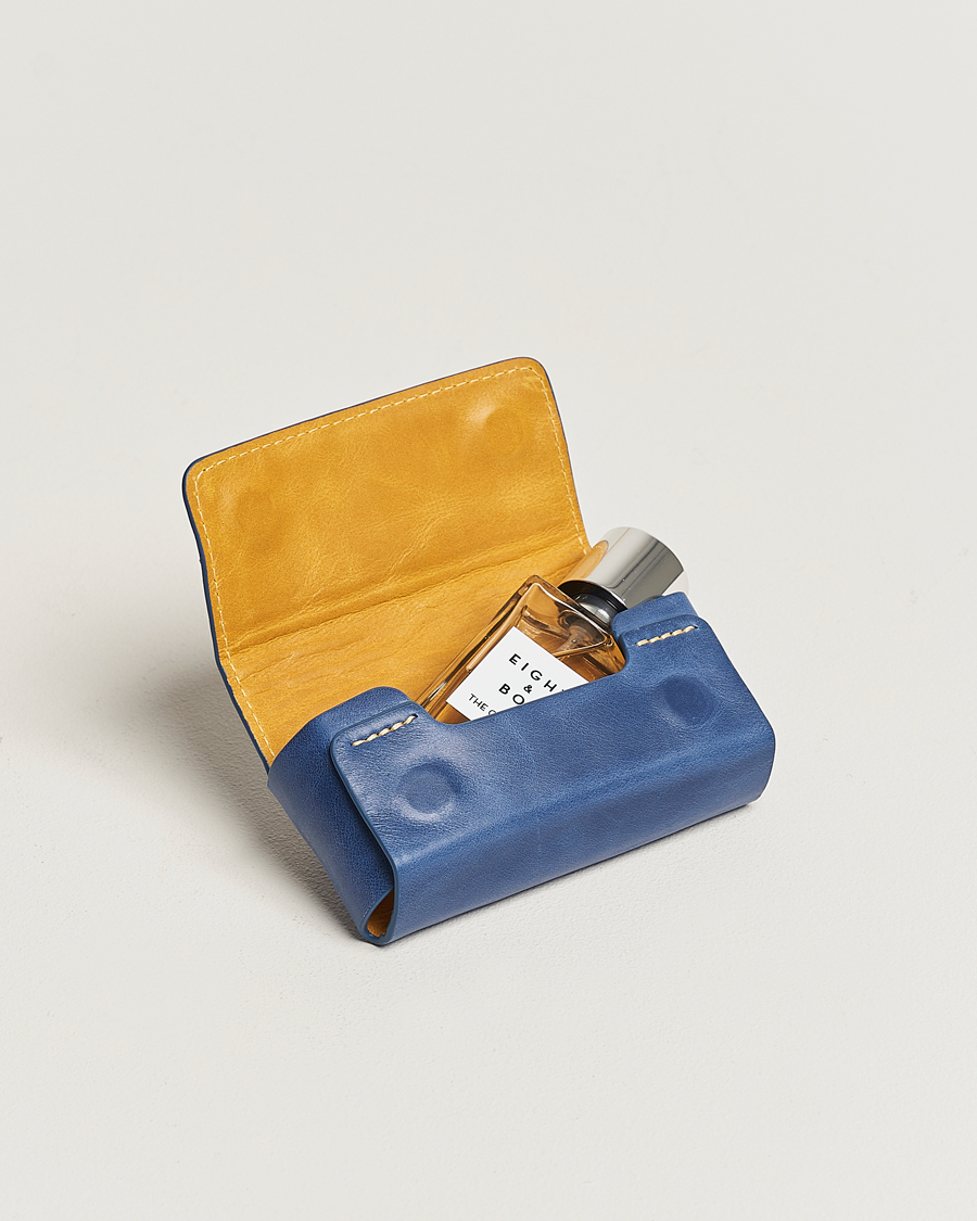 Uomini |  | Eight & Bob | Perfume Leather Case Navy Blue