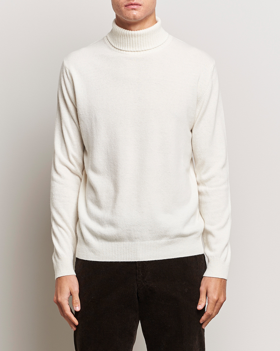 Uomini |  | Oscar Jacobson | Salim Wool/Cashmere Rollneck Creme