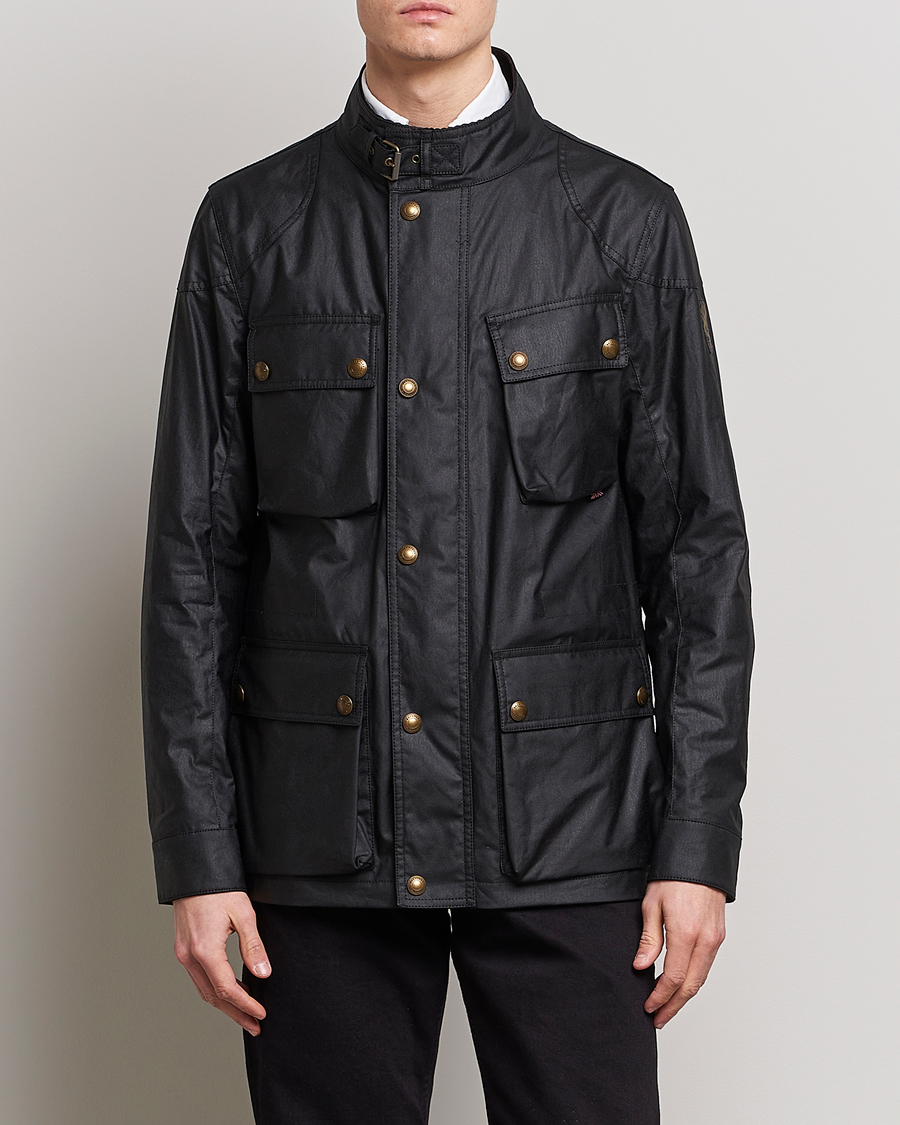 Uomini | Best of British | Belstaff | Fieldmaster Waxed Jacket Black