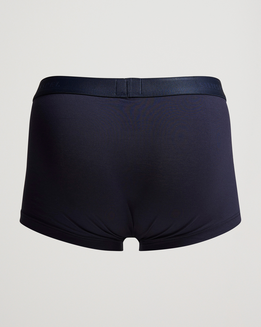 Uomini | Best of British | Sunspel | Cotton Stretch Trunk Navy