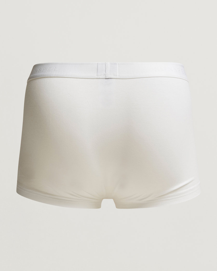 Uomini | Best of British | Sunspel | Cotton Stretch Trunk White