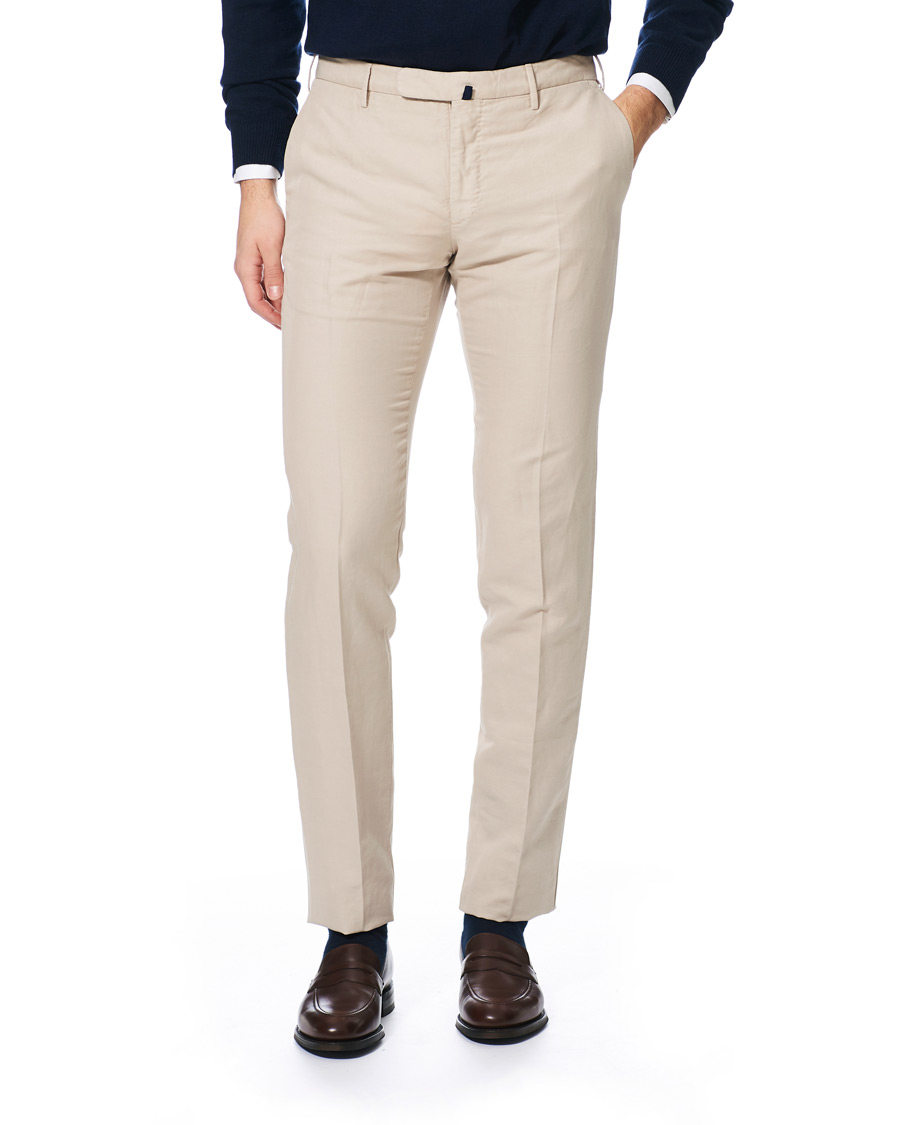 Uomini | Italian Department | Incotex | Slim Fit Chinolino Trousers Beige 